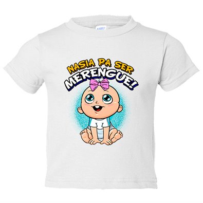 Camiseta bebé nacida para ser Merengue para aficionada al fútbol de Madrid
