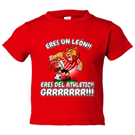 Camiseta bebé eres un león eres del Athletic