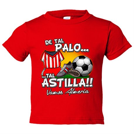 Camiseta bebé de tal palo tal astilla de Almería para aficionado al fútbol