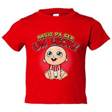 Camiseta bebé nacido para ser un león de Bilbao