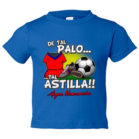 Camiseta bebé de tal palo tal astilla de Numancia para aficionado al fútbol