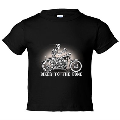Camiseta niño para moteros Biker To The Bone