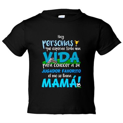 Camiseta bebé Mamá es mi jugador favorito