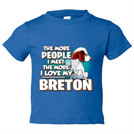 Camiseta bebé I love my Breton raza perro