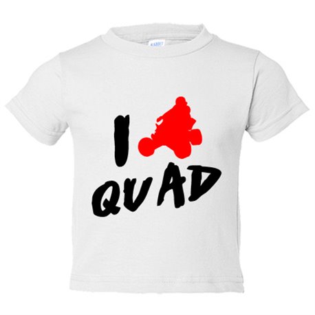 Camiseta bebé I Love Quad silueta