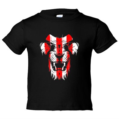 Camiseta bebé cara león colores para aficionados del fútbol de Bilbao