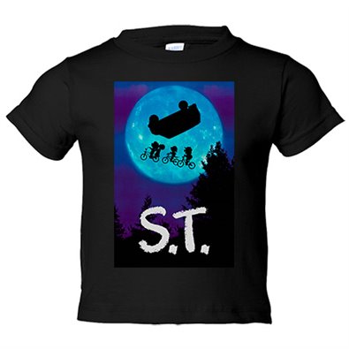 Camiseta niño Stranger Things con póster de E.T. El Extraterrestre 