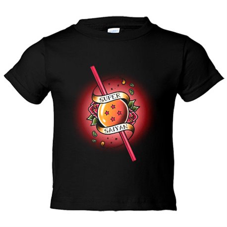 Camiseta niño ilustración super Saiyan Love
