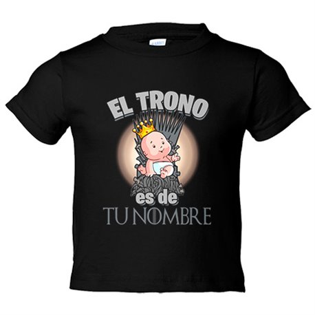 Camiseta niño Juego de Tronos el trono es de niño personalizable con nombre