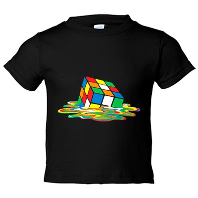 Camiseta niño Cubo de Rubik derretido