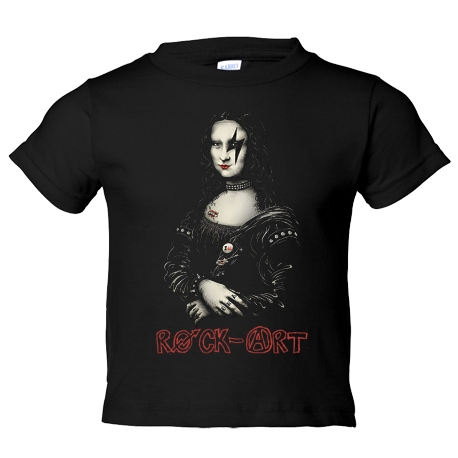Camiseta niño Rock Art Kiss Mona Lisa