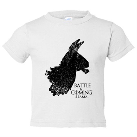 Camiseta niño Battle Is Coming Llama
