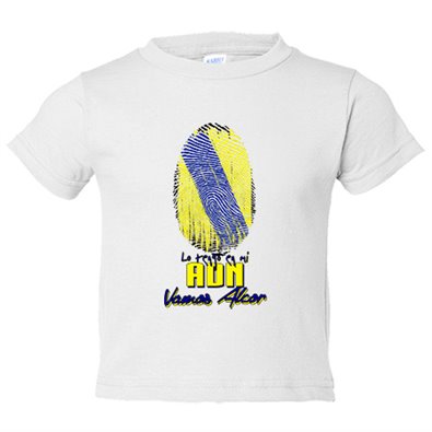 Camiseta bebé lo tengo en mi ADN futbolero de Alcorcón
