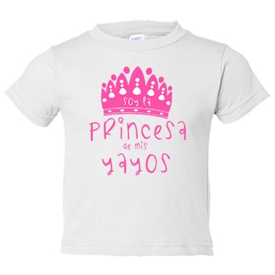 Camiseta niño Soy la princesa de mis yayos