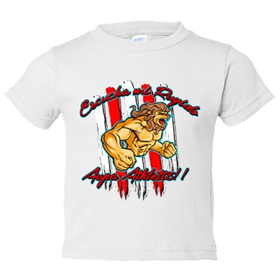 Camiseta bebé escucha mi rugido aficionado del Athletic