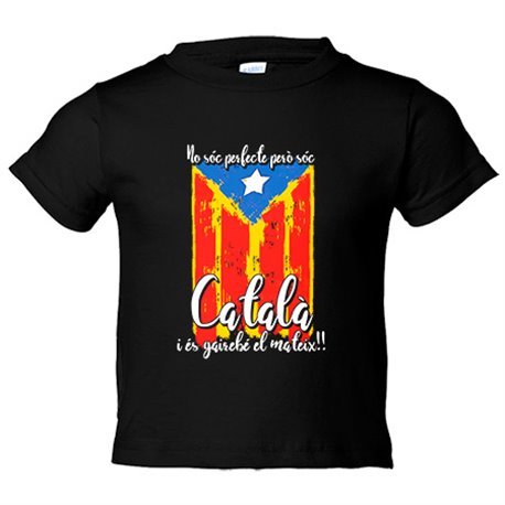 Camiseta niño no soc perfecte pero soc català