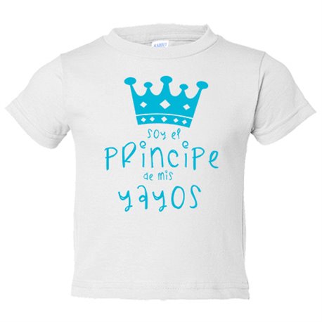 Camiseta niño Soy el principe de mis yayos