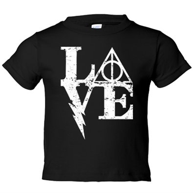 Camiseta bebé Love reliquias de la muerte