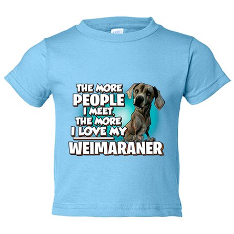 Camiseta bebé I love my Weimaraner raza perro