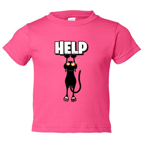 Camiseta bebé gato divertido cayéndose