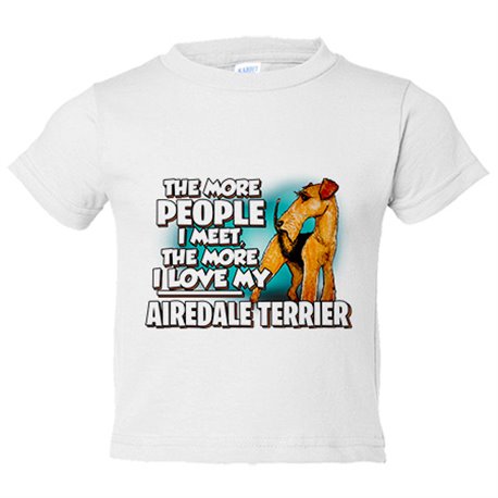 Camiseta bebé I love my Airedale Terrier raza perro