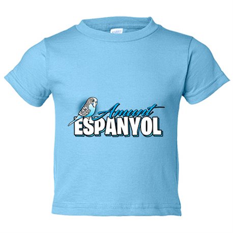 Camiseta bebé ilustración parodia de un periquito espanyol