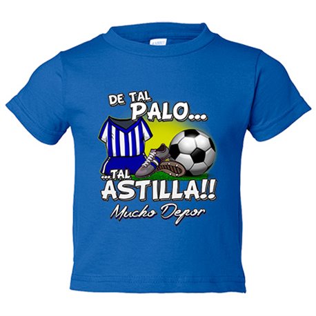Camiseta bebé de tal palo tal astilla de Depor para aficionado al fútbol
