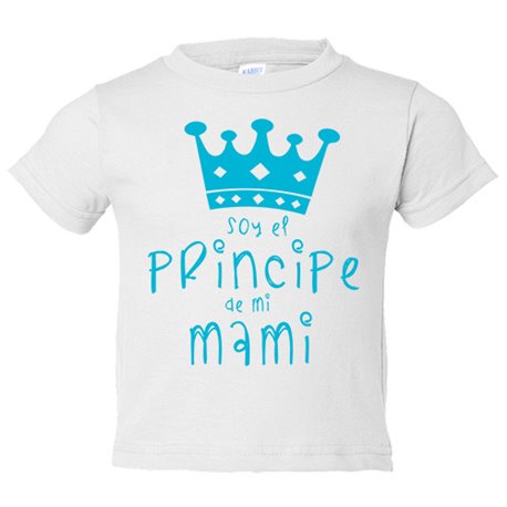 Camiseta bebé Soy el principe de mi mami