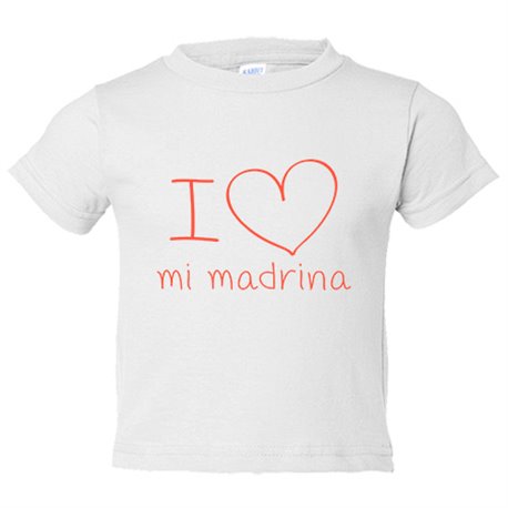 Camiseta niño I Love mi madrina