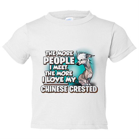 Camiseta bebé I love my Chinese Crested raza perro