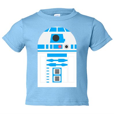 Camiseta bebé parodia R2D2 androide