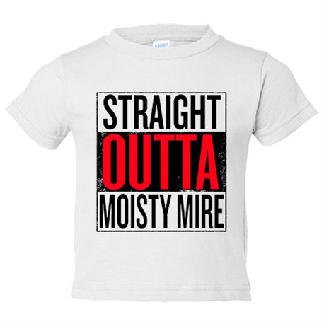 Camiseta bebé Straight Outta Moisty Mire