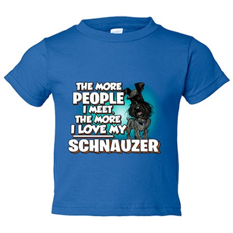 Camiseta bebé I love my Black Schnauzer raza perro
