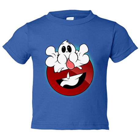 Camiseta bebé parodia divertida caza fantasma burlón