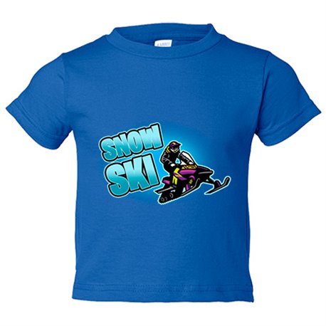 Camiseta bebé Moto Snow Ski