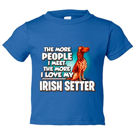 Camiseta bebé I love my Irish Setter raza perro