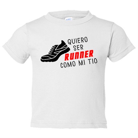Camiseta niño Quiero ser runner como mi tío