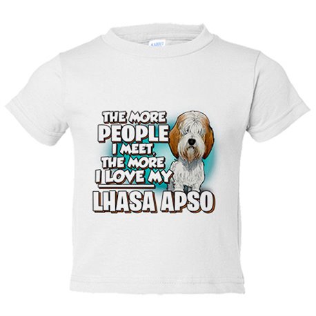 Camiseta bebé I love my Lhasa Apso raza perro