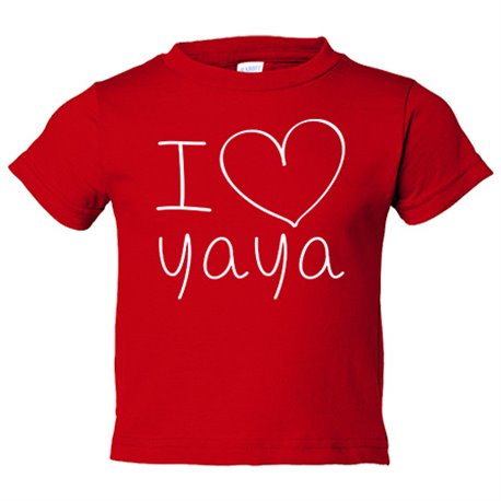 Camiseta bebé I Love yaya