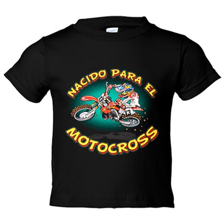 Camiseta niño nacido para el Motocross