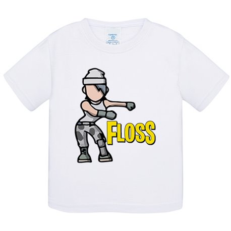 Camiseta bebé parodia Floss