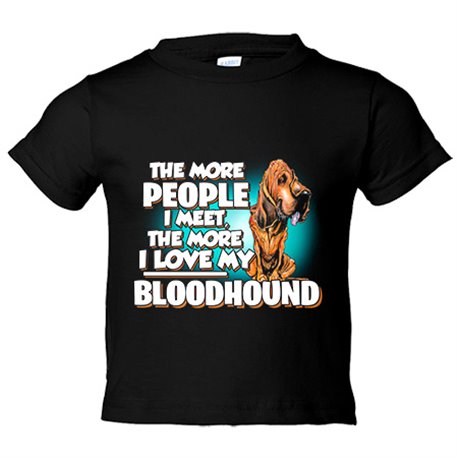 Camiseta niño I love my Bloodhound mascota raza perro
