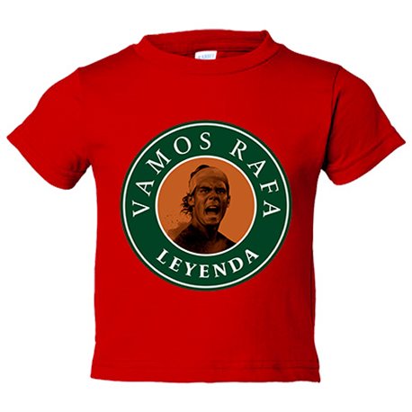 Camiseta bebé homenaje a la leyenda del tenis vamos Rafa