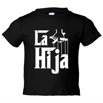 Camiseta bebé La Hija parodia película del padrino