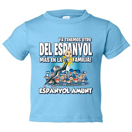 Camiseta bebé ya tenemos otro del Espanyol más en la familia fútbol