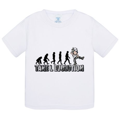 Camiseta bebé parodia Take L Evolution