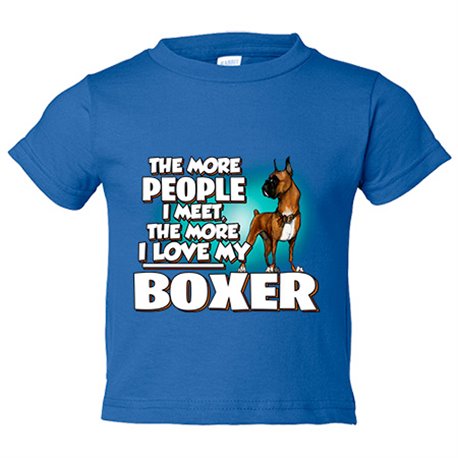 Camiseta bebé I love my Boxer raza perro