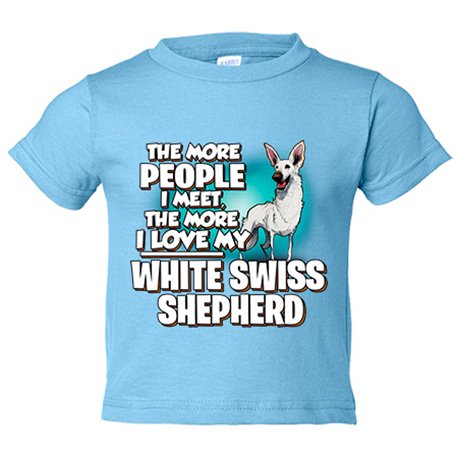 Camiseta bebé I love my White Swiss Shepherd raza perro