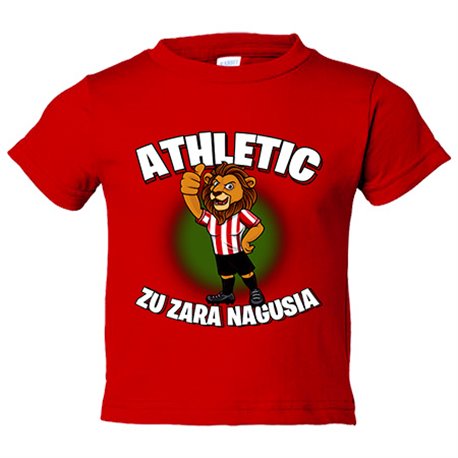 Camiseta bebé parodia del león la mascota del Athletic