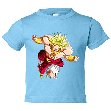 Camiseta bebé ilustración Broly Super Guerrero personaje